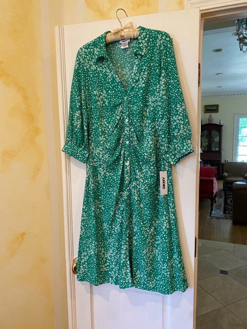 NWT - DKNY easy breezy green dress